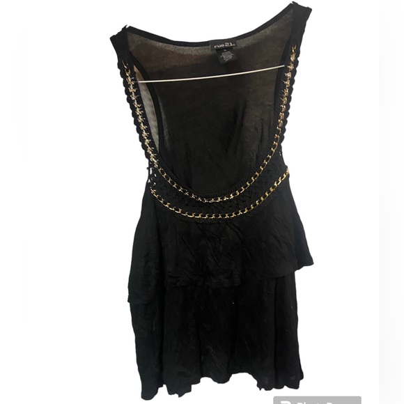 Rue21 Tops - Rue21 black embellished sleeveless tank ladies xl extra large chain accent